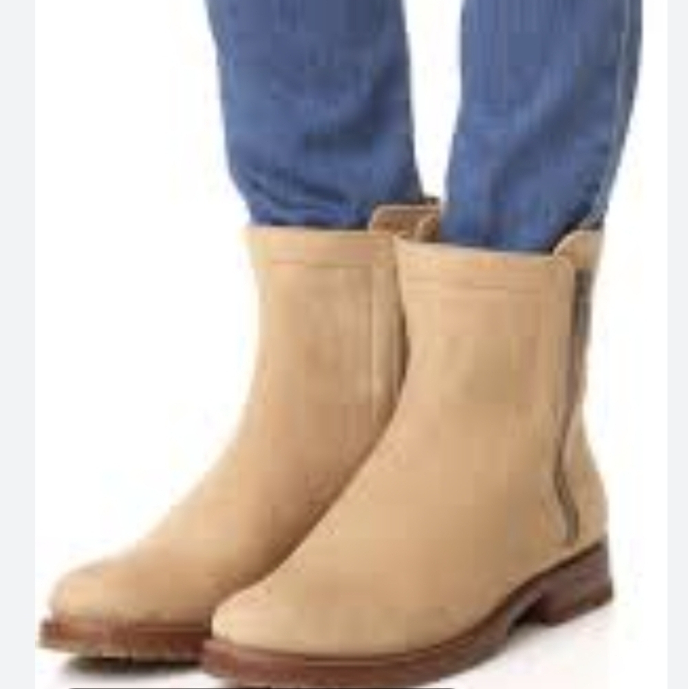 Frye Natalie Double Zip Leather Bootie - Size 7.5
